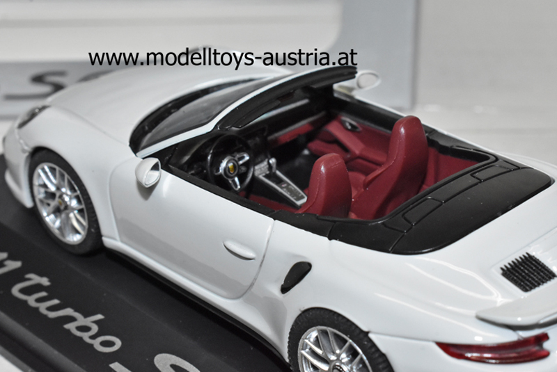 Porsche 911 991 Cabrio Turbo S 2016 weiss 1:43