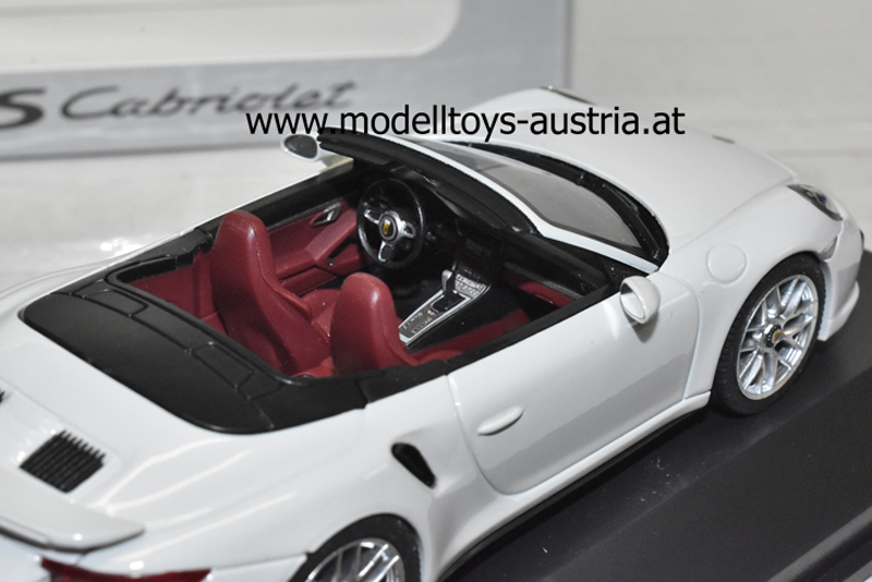 Porsche 911 991 Cabrio Turbo S 2016 weiss 1:43