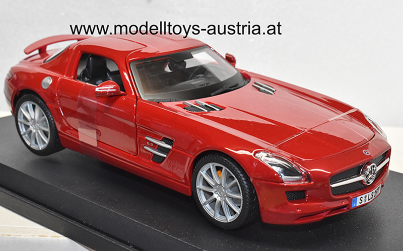 Mercedes Benz C197 SLS AMG Coupe Flügeltürer 2010 rot 1:18