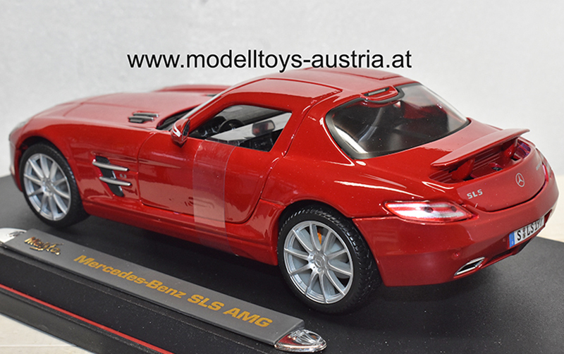Mercedes Benz C197 SLS AMG Coupe Flügeltürer 2010 rot 1:18