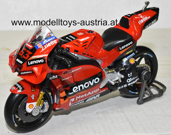 Ducati Desmosedici GP22 2022 Moto GP Francesco BAGNAIA Weltmeister 1:18