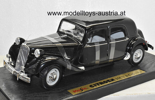 Citroen Traction Avant 15 CV 6 Zylinder 1952 schwarz 1:18