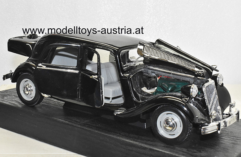 Citroen Traction Avant 15 CV 6 Zylinder 1952 schwarz 1:18