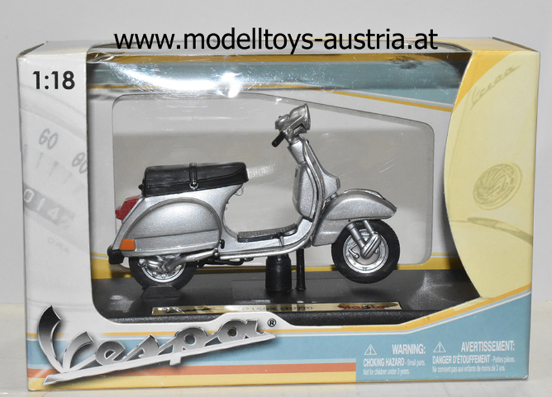 Vespa P150X 1978 silber metallik 1:18