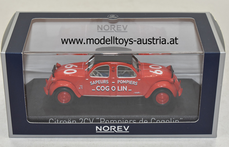 Citroen 2CV 2 CV COGOLIN 1961 Feuerwehr 1:43