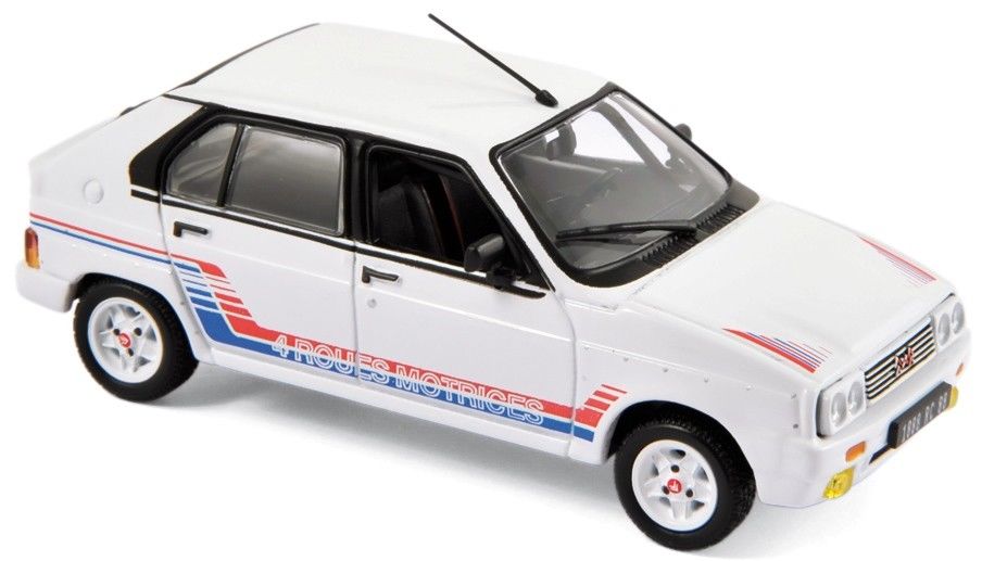 Citroen Visa 1000 Pistes 1983 weiss mit Streifen 1:43