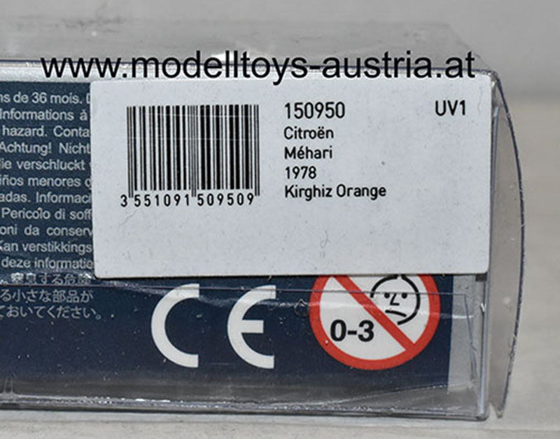 Citroen Mehari 1983 orange 1:87 HO