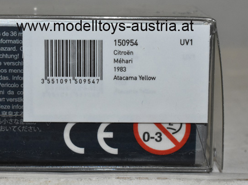 Citroen Mehari 1983 gelb 1:87 HO