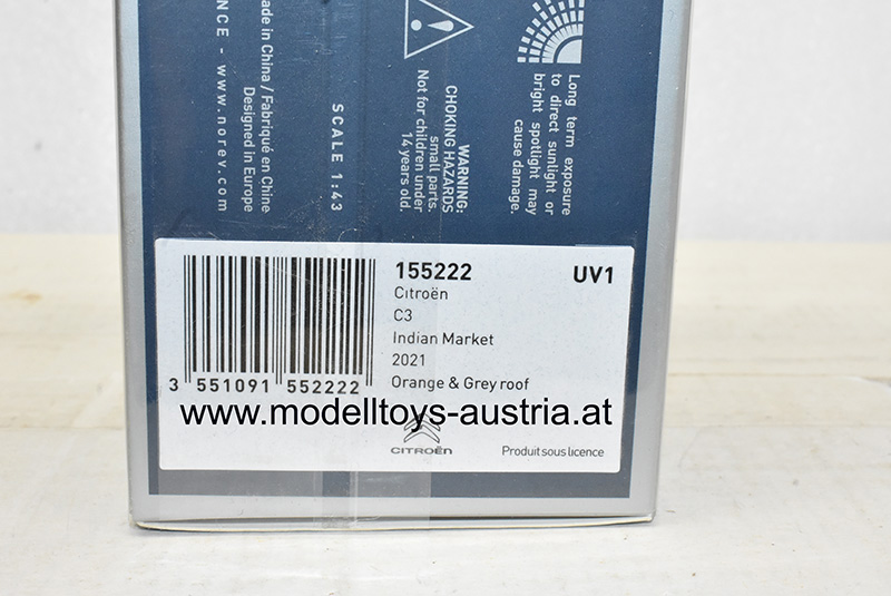 Citroen C3 Limousine 2021 orange 1:43