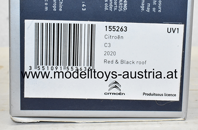 Citroen C3 Limousine 2020 rot 1:43