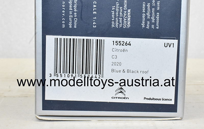 Citroen C3 Limousine 2020 blau 1:43