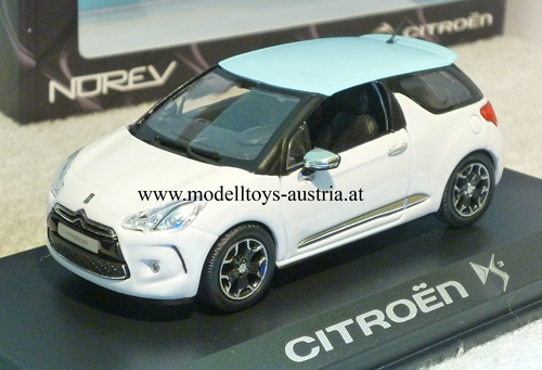Citroen DS3 DS 3 2010 weiss / blau 1:43