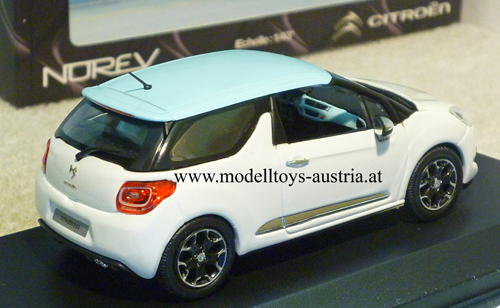 Citroen DS3 DS 3 2010 weiss / blau 1:43