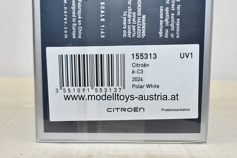 Citroen C3-e Limousine 2024 weiss 1:43