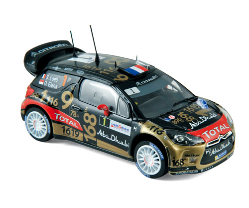 Citroen DS3 WRC 2013 Rally Frankreich LOEB / ELENA 1:43 Norev