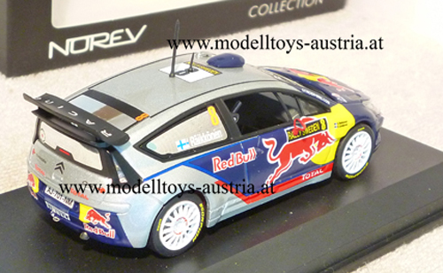 Citroen C4 2010 RED BULL Rally Schweden RÄIKKÖNEN LINDSTRÖM 1:43