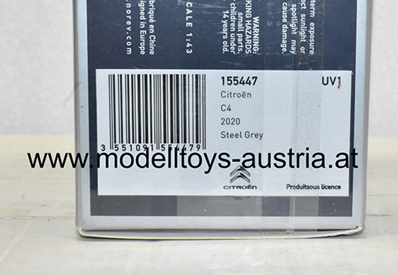 Citroen C4 Limousine 2020 grau 1:43