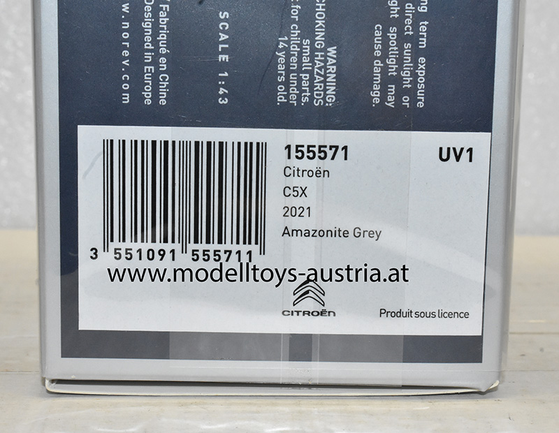 Citroen C5X 2021 grau 1:43