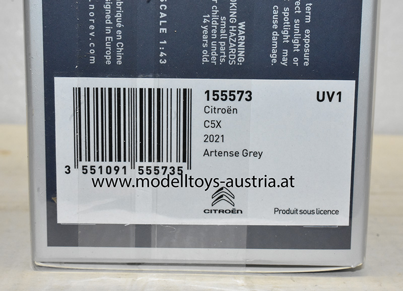 Citroen C5X 2021 grau 1:43