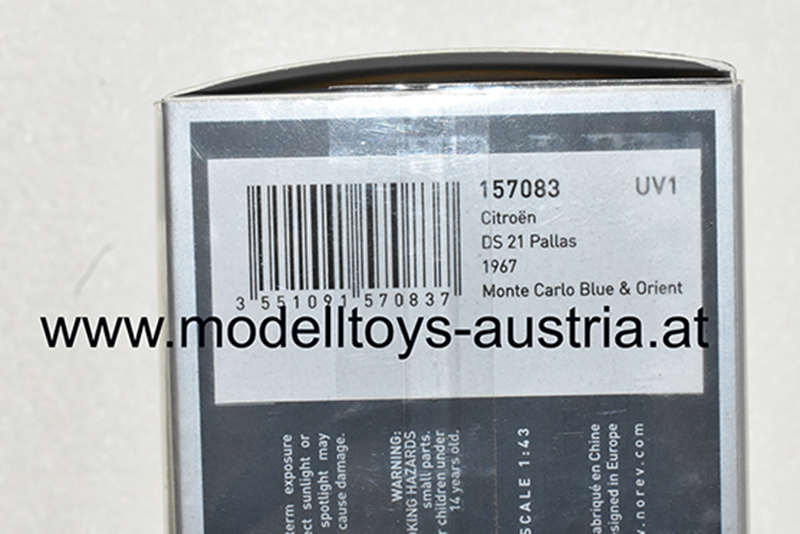 Citroen DS21 DS 21 Limousine Pallas 1967 blau 1:43