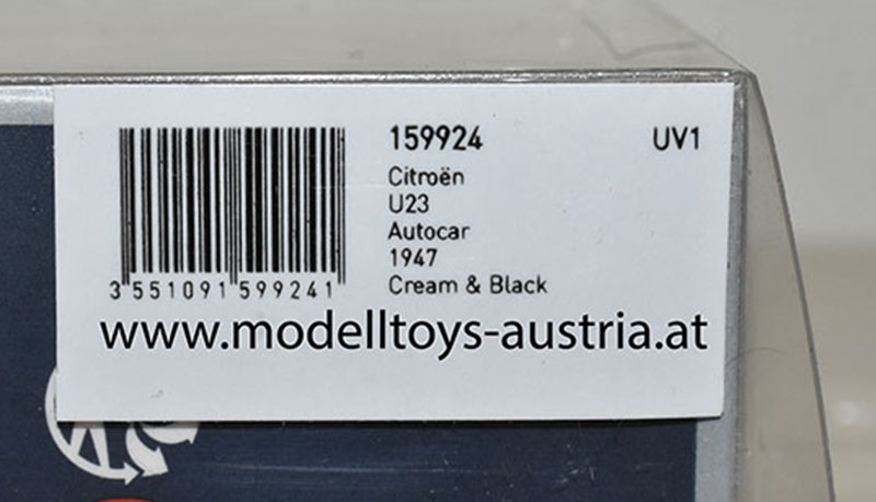 Citroen U23 Autobus 1947 schwarz / creme 1:87 HO
