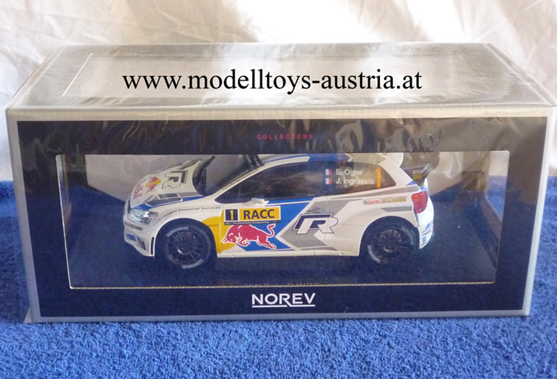 VW Polo R WRC 2014 Sieger Rally Spanien WELTMEISTER Sebastien OGIER / INGRASSIA 1:18