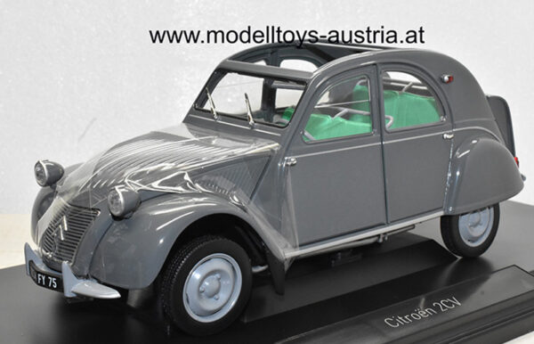 Citroen 2CV 2 CV AZL Malle Bombee 1957 grau 1:18