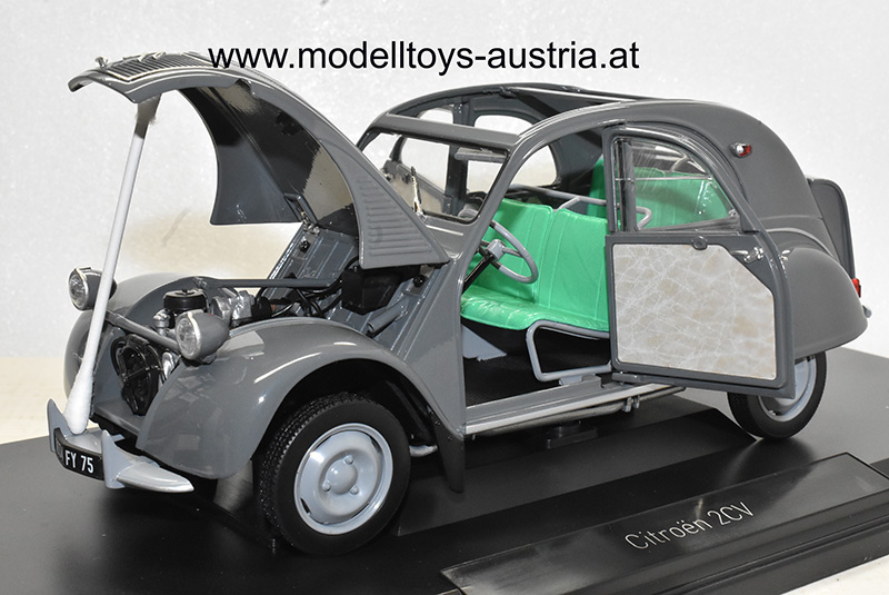 Citroen 2CV 2 CV AZL Malle Bombee 1957 grau 1:18