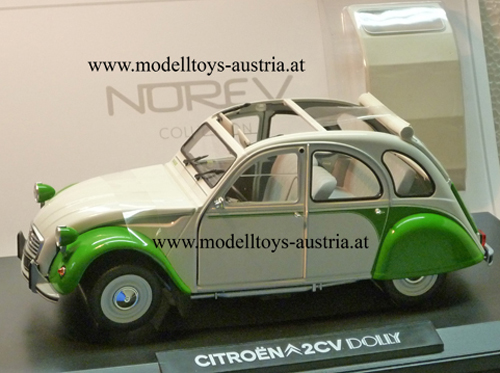 Citroen 2CV 2 CV DOLLY 1985 weiss / grün 1:18