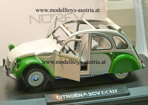 Citroen 2CV 2 CV DOLLY 1985 weiss / grün 1:18