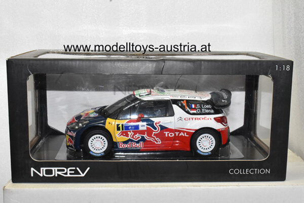 Citroen DS3 WRC 2011 Rally Mexico Loeb / Elena 1:18