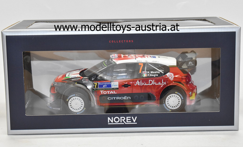 Citroen C3 WRC 2017 Rally Mexico Sieger Kris MEEKE / Paul NAGLE 1:18