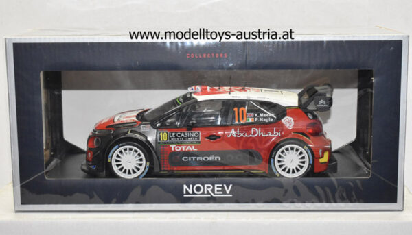Citroen C3 WRC 2018 Rally Monte Carlo Kris MEEKE / Paul NAGLE 1:18