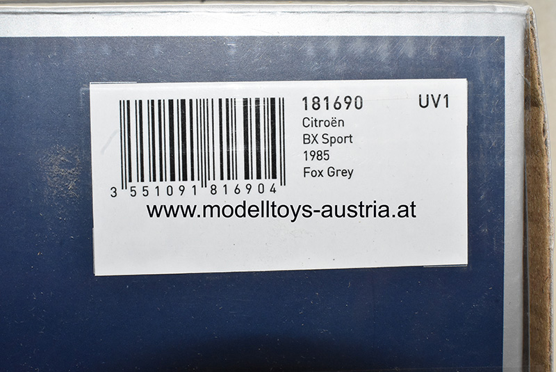 Citroen BX Sport 1985 grau 1:18
