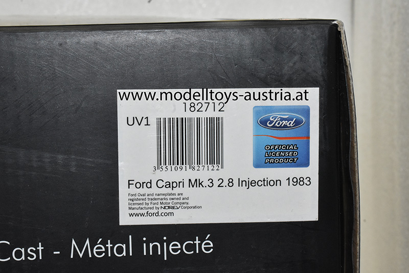 Ford Capri III 2.8 Injection 1983 schwarz 1:18