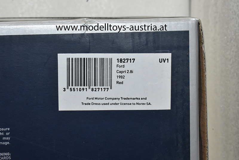 Ford Capri III 2.8 Injection 1982 dunkel rot 1:18