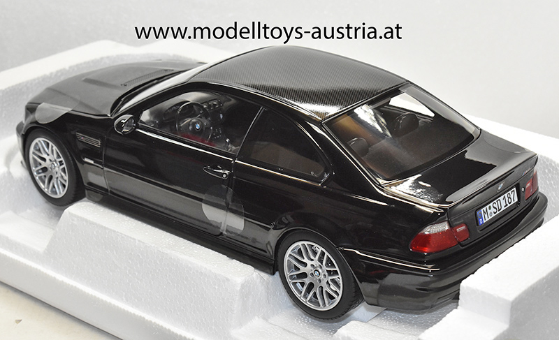 BMW E46 Coupe M3 CSL 2003 schwarz 1:18