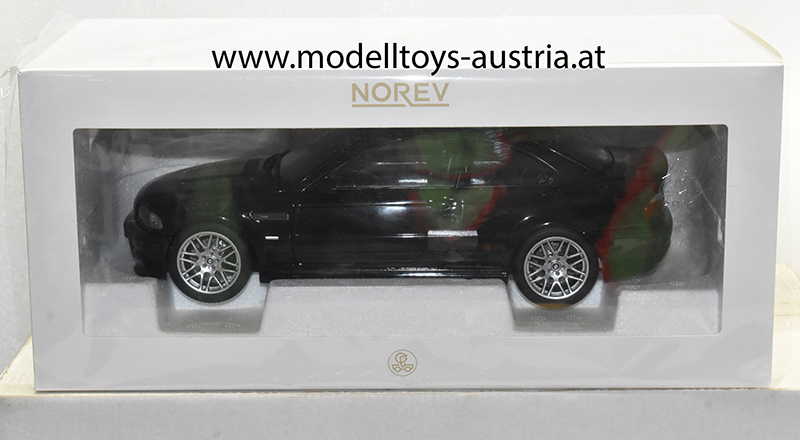 BMW E46 Coupe M3 CSL 2003 schwarz 1:18