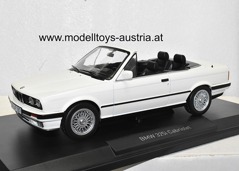 BMW E30 Cabrio 325i 1991 weiss 1:18