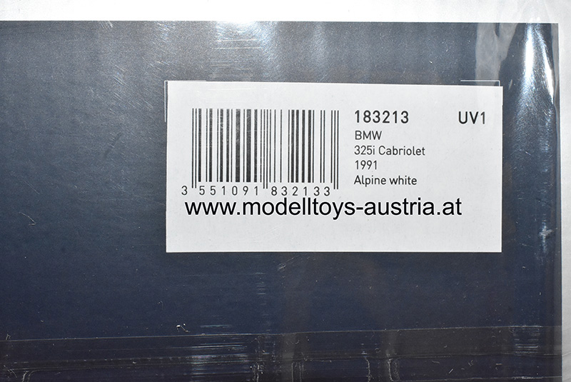BMW E30 Cabrio 325i 1991 weiss 1:18