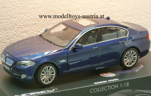 BMW F10 Limousine 5er 550i 2010 blau metallik 1:18