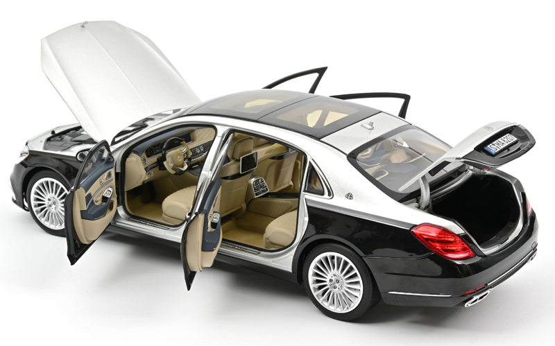 Mercedes Maybach S650 X222 Limousine 2018 schwarz metallik silber 1:18