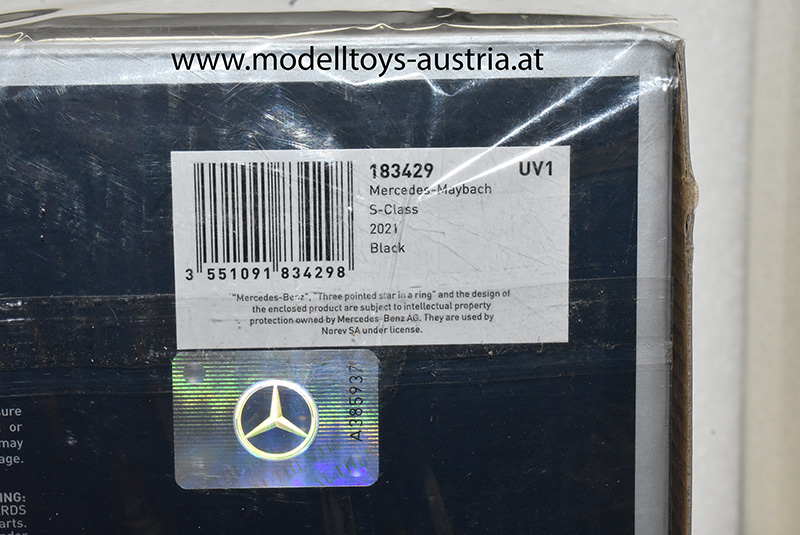 Mercedes Maybach S Klasse S650 Limousine 2021 schwarz 1:18