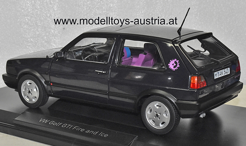 VW Golf II Golf 2 Limousine GTI Fire und Ice 1991 purple metallik 1:18