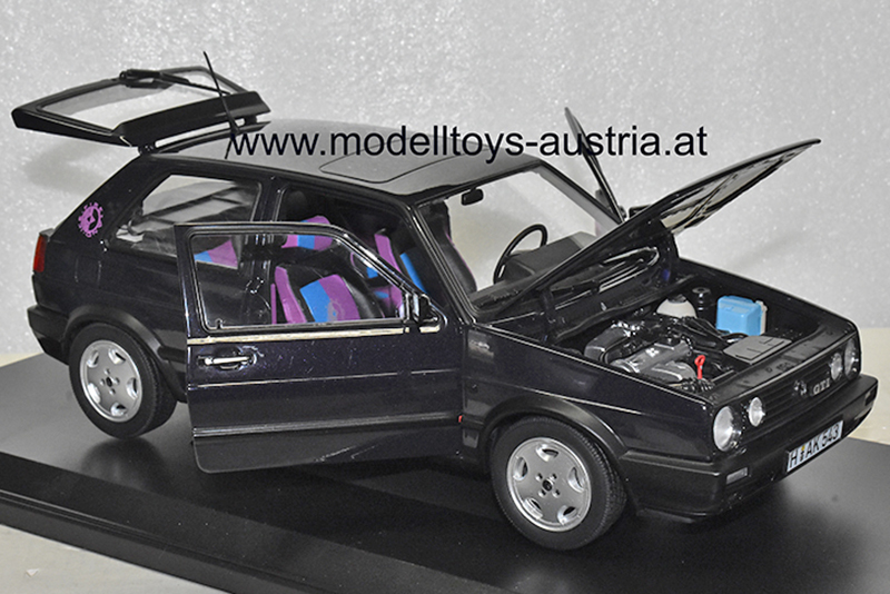 VW Golf II Golf 2 Limousine GTI Fire und Ice 1991 purple metallik 1:18