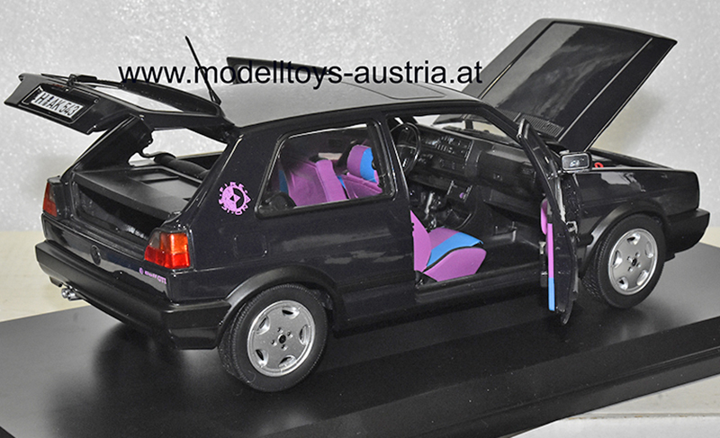 VW Golf II Golf 2 Limousine GTI Fire und Ice 1991 purple metallik 1:18