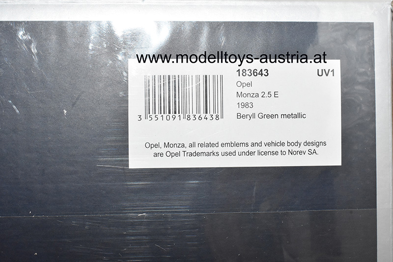 Opel Monza 2.5 E 1983 grün metallic 1:18