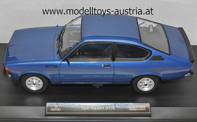 Opel Kadett C Coupe GT/E 1977 blau metallik 1:18 NOREV Sondermodell