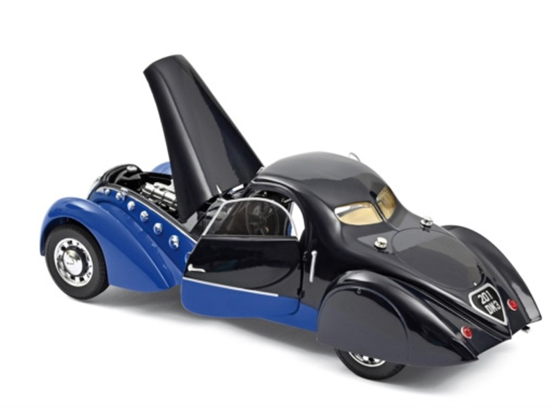 Peugeot 302 DARL MAT Coupe 1937 dunkelblau / blau 1:18