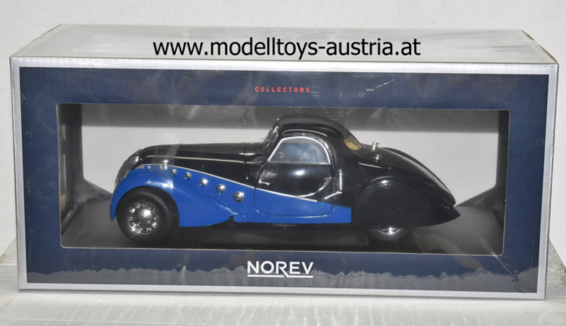 Peugeot 302 DARL MAT Coupe 1937 dunkelblau / blau 1:18